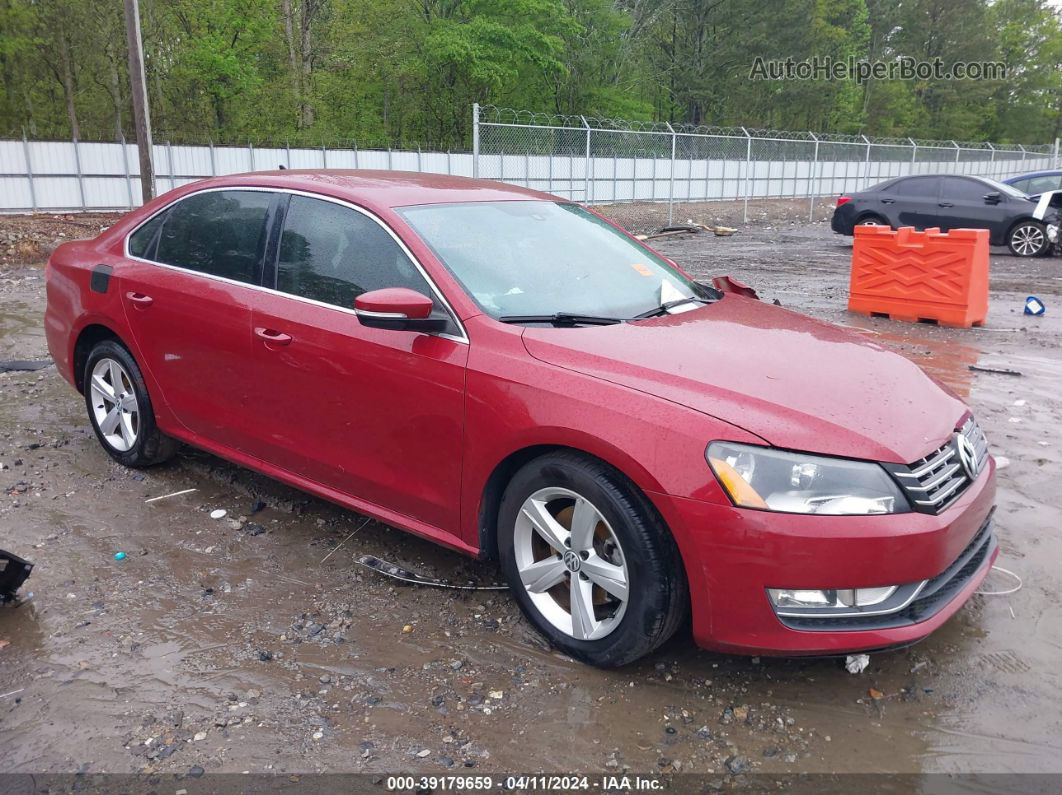 2015 Volkswagen Passat 1.8t Limited Edition Red vin: 1VWAT7A38FC085249