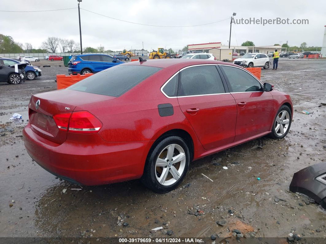 2015 Volkswagen Passat 1.8t Limited Edition Red vin: 1VWAT7A38FC085249