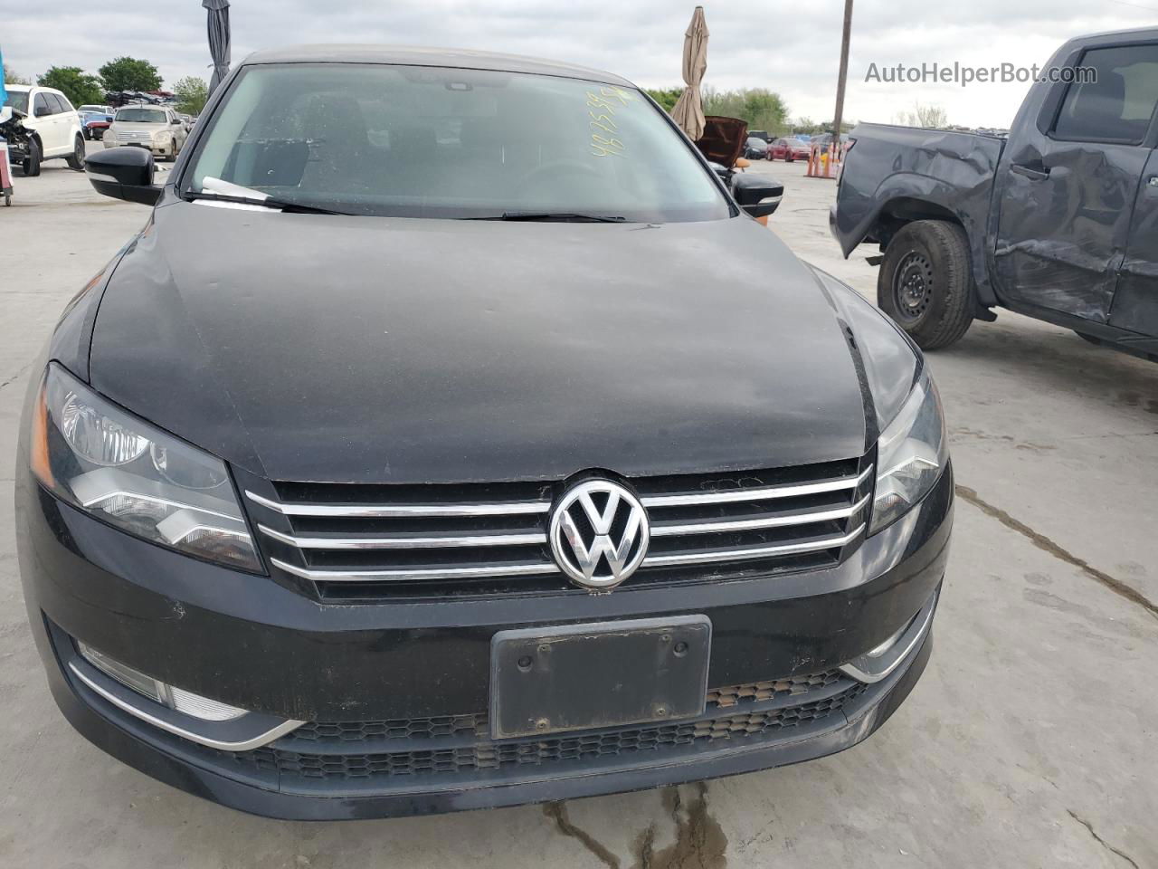 2015 Volkswagen Passat S Black vin: 1VWAT7A38FC102650