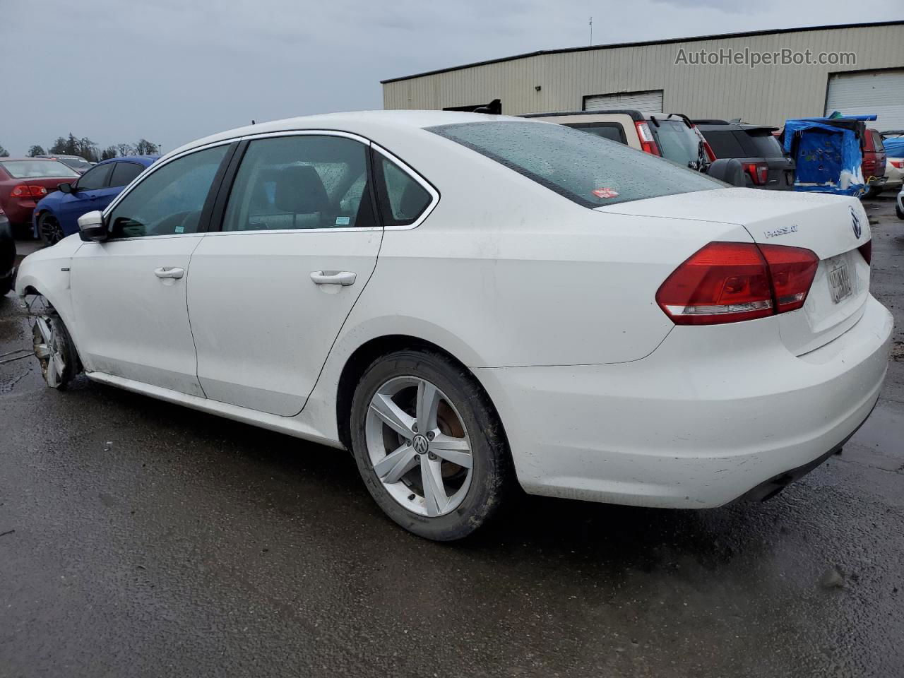 2015 Volkswagen Passat S White vin: 1VWAT7A38FC108500