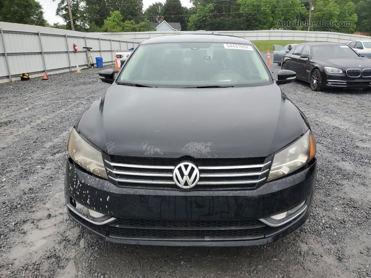 2015 Volkswagen Passat S Black vin: 1VWAT7A38FC116452