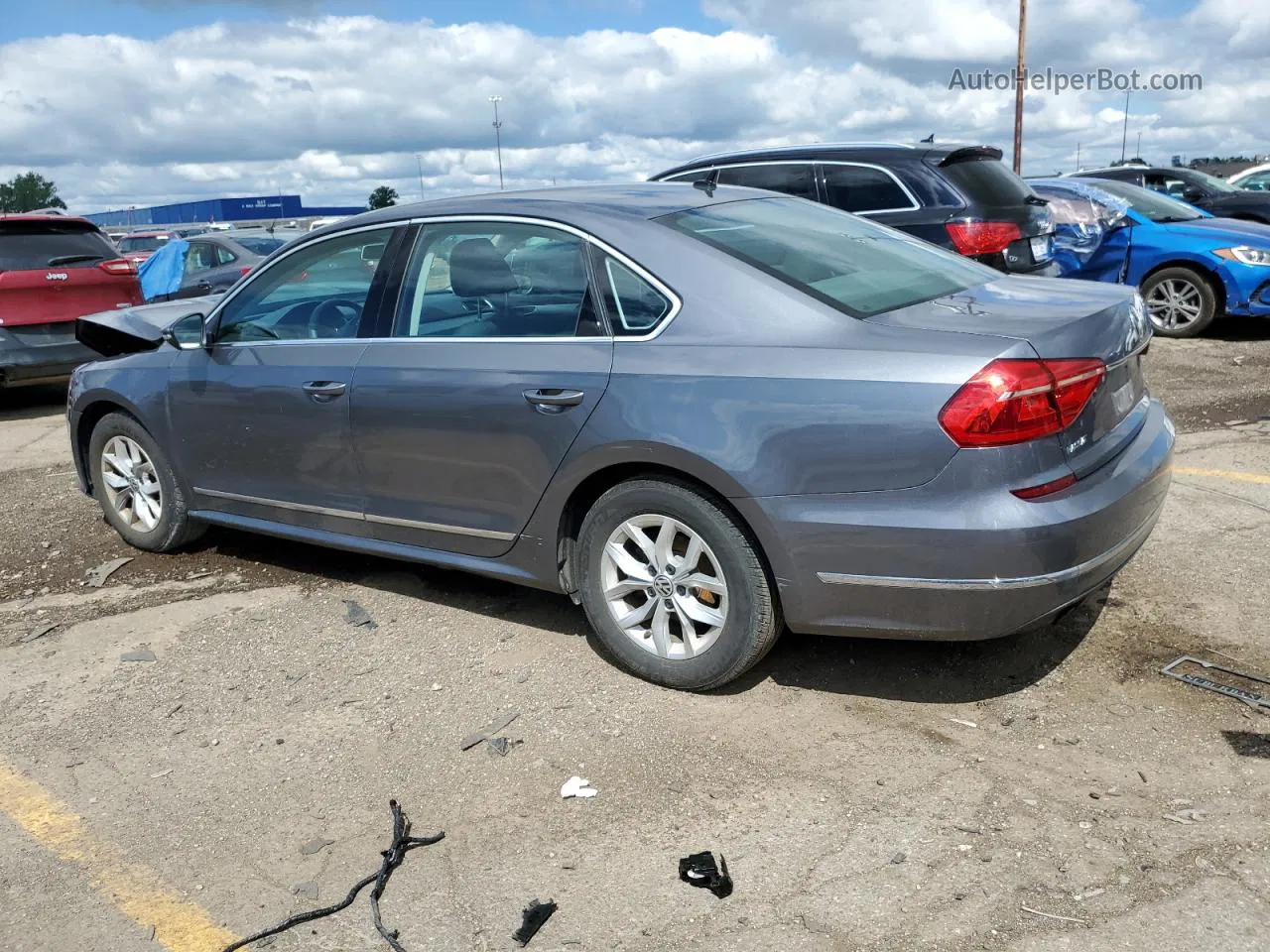 2016 Volkswagen Passat S Gray vin: 1VWAT7A38GC009869