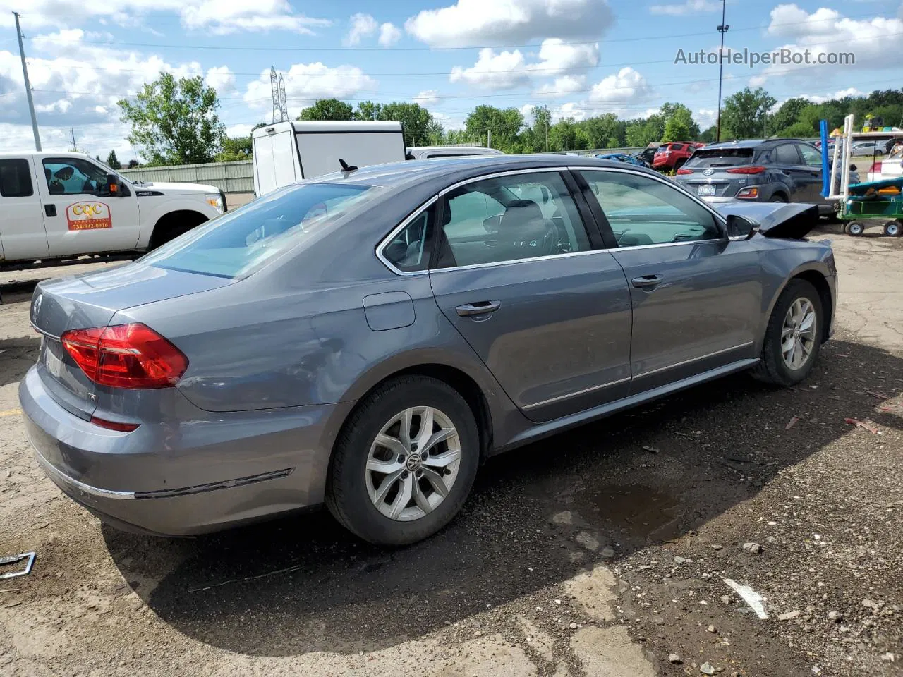 2016 Volkswagen Passat S Gray vin: 1VWAT7A38GC009869