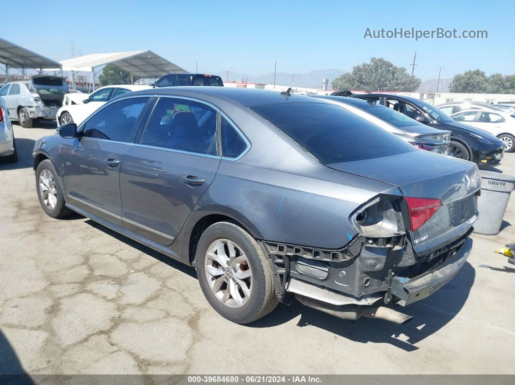 2016 Volkswagen Passat 1.8t S Gray vin: 1VWAT7A38GC014425