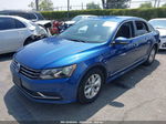 2016 Volkswagen Passat 1.8t S Blue vin: 1VWAT7A38GC032715