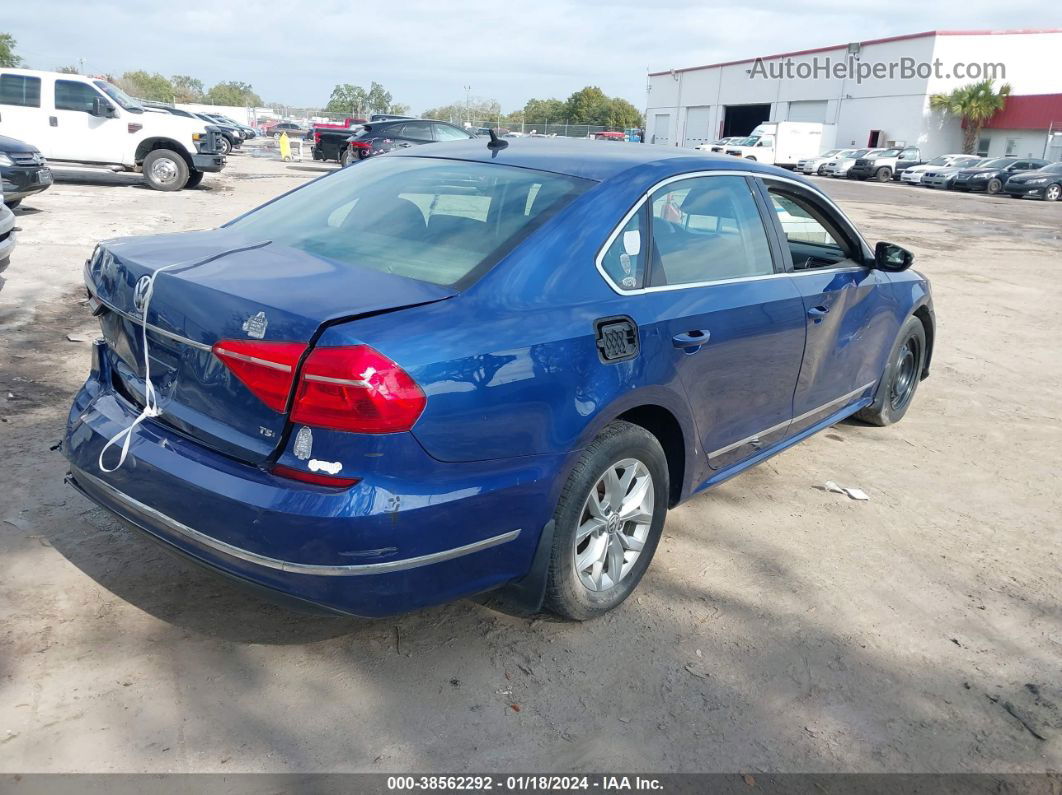 2016 Volkswagen Passat 1.8t S Blue vin: 1VWAT7A38GC039132