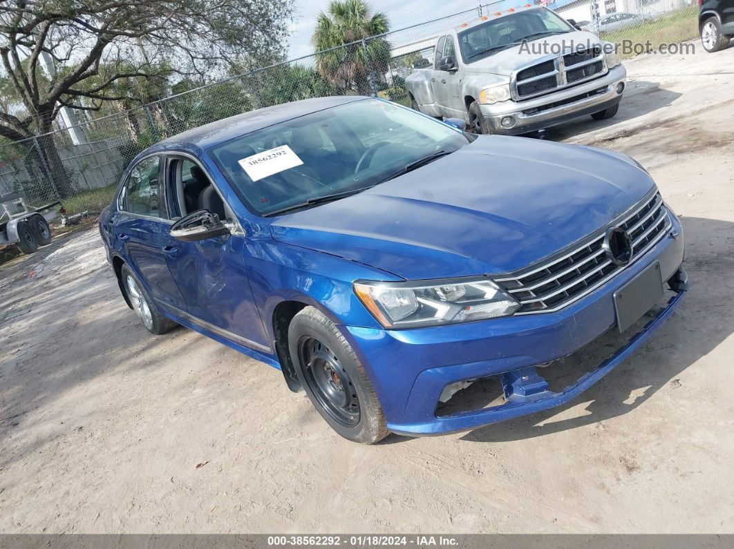 2016 Volkswagen Passat 1.8t S Blue vin: 1VWAT7A38GC039132