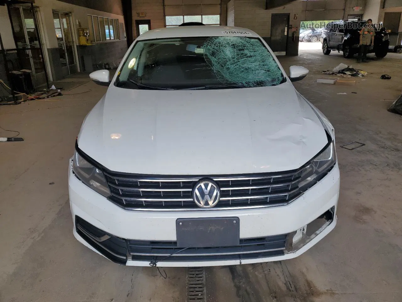 2016 Volkswagen Passat S White vin: 1VWAT7A38GC048591