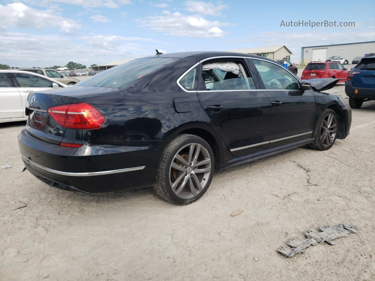 2016 Volkswagen Passat S Черный vin: 1VWAT7A38GC053886