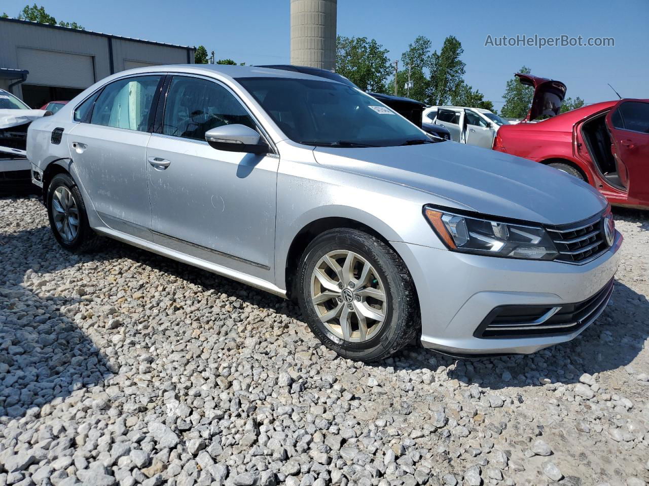 2017 Volkswagen Passat S Silver vin: 1VWAT7A38HC018637