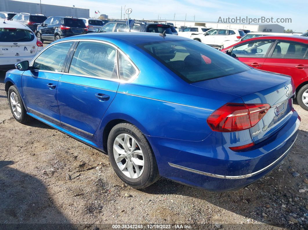 2017 Volkswagen Passat 1.8t S Синий vin: 1VWAT7A38HC037141