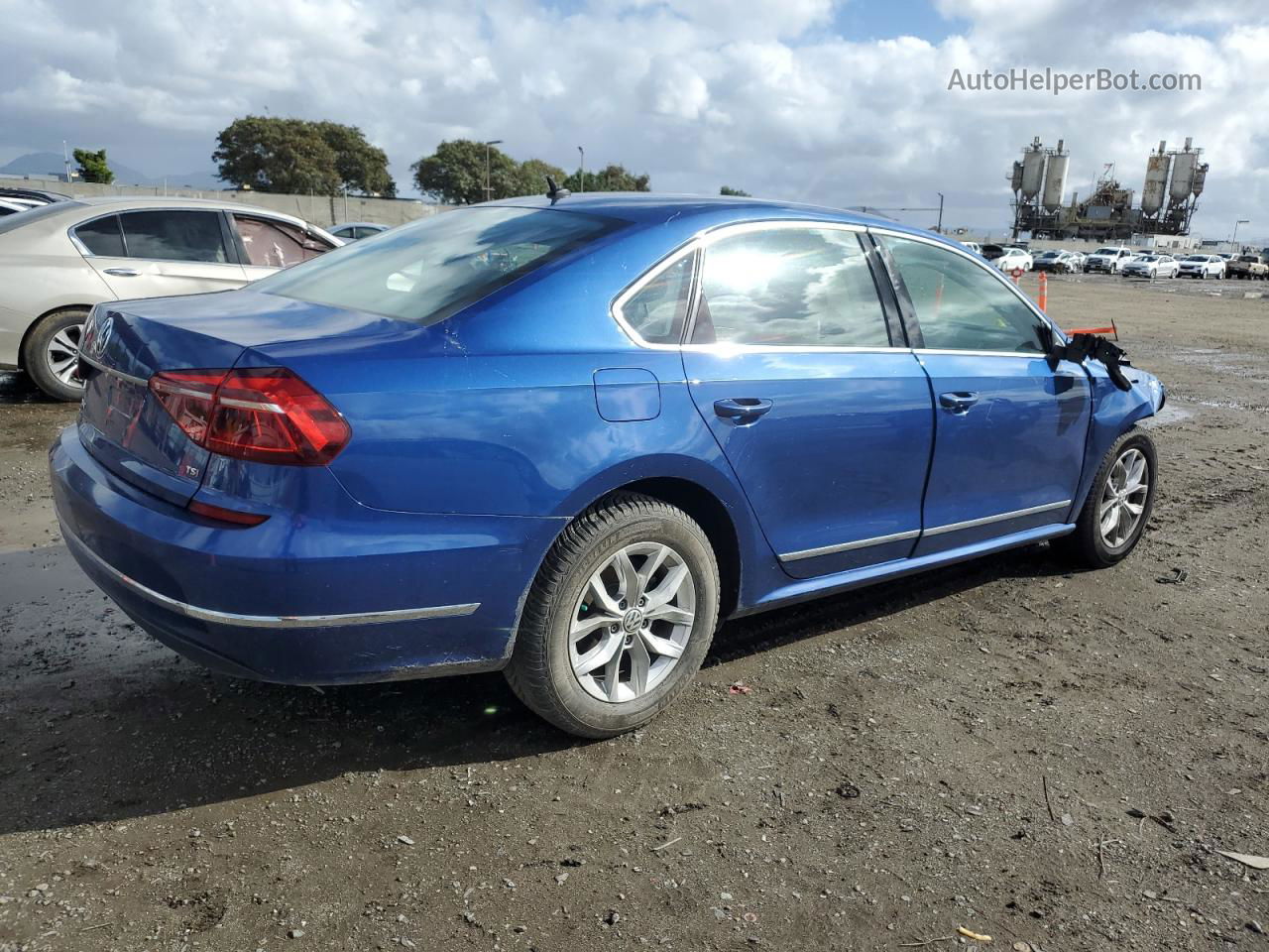 2017 Volkswagen Passat S Blue vin: 1VWAT7A38HC053274