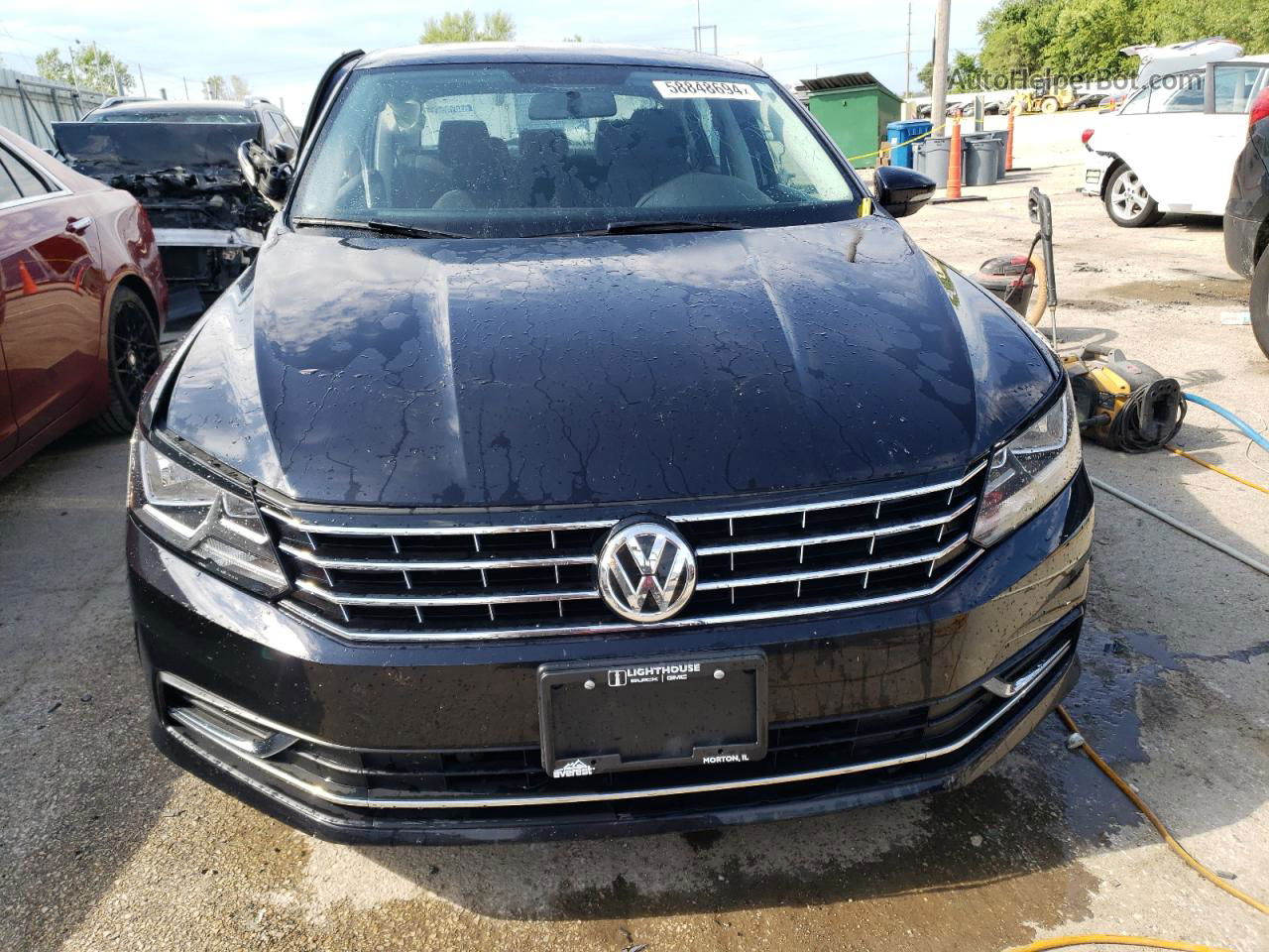 2017 Volkswagen Passat S Black vin: 1VWAT7A38HC055168