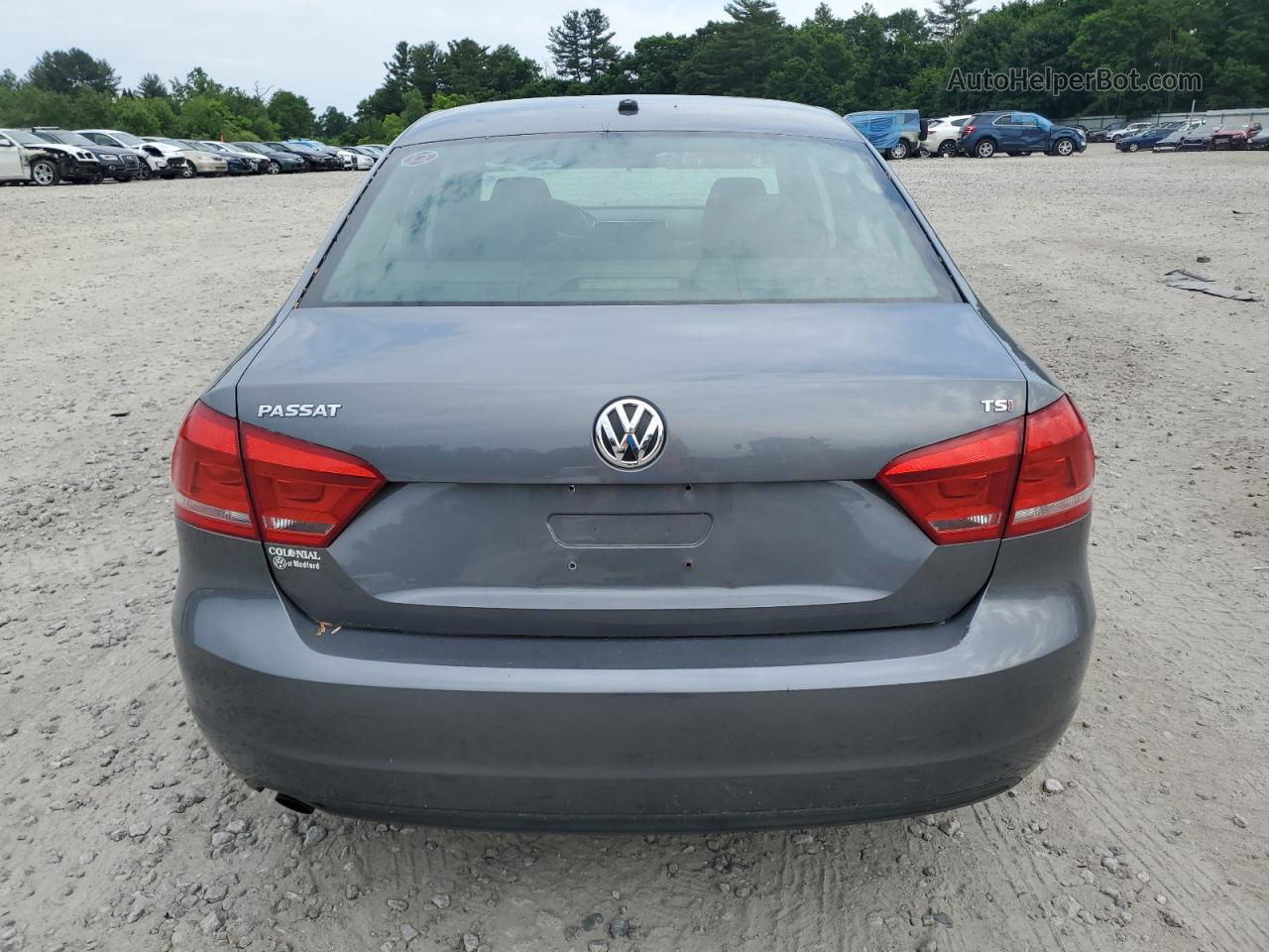 2014 Volkswagen Passat S Gray vin: 1VWAT7A39EC023163