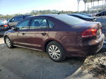 2014 Volkswagen Passat S Maroon vin: 1VWAT7A39EC037077