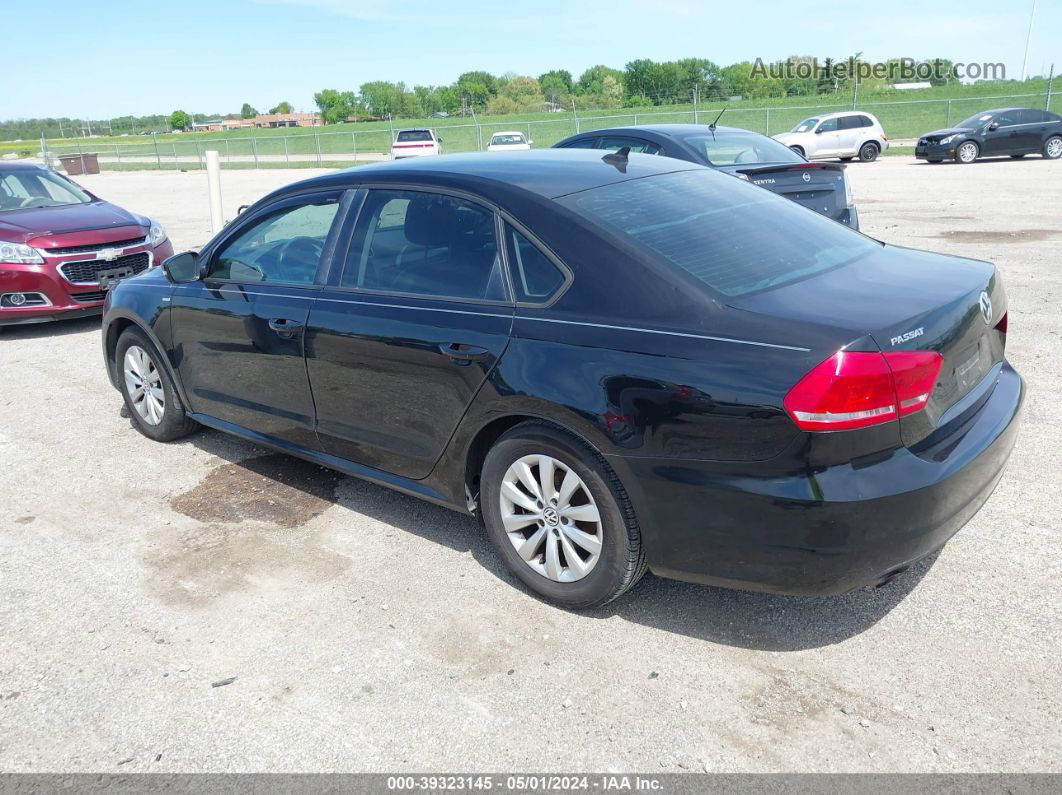 2014 Volkswagen Passat 1.8t Wolfsburg Edition Black vin: 1VWAT7A39EC073741