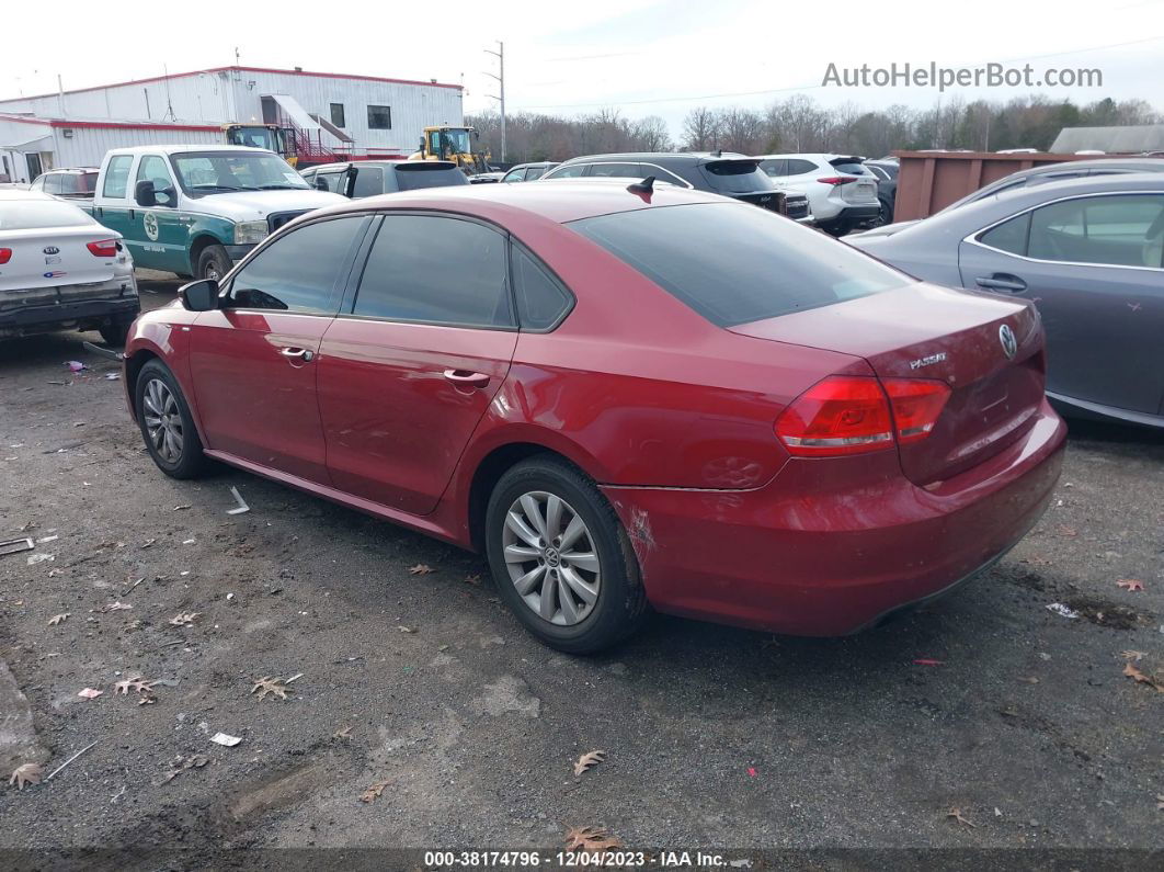 2015 Volkswagen Passat 1.8t Wolfsburg Edition Red vin: 1VWAT7A39FC032544