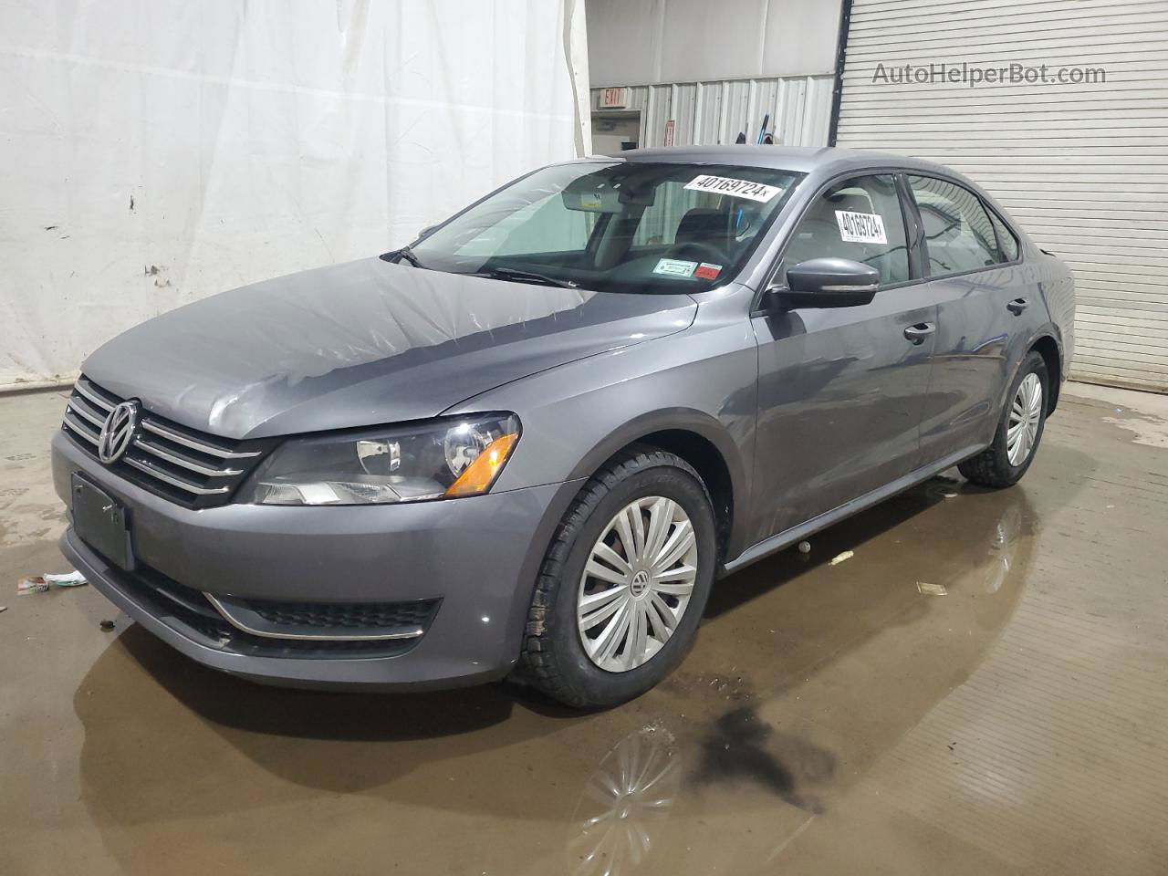 2015 Volkswagen Passat S Gray vin: 1VWAT7A39FC048100