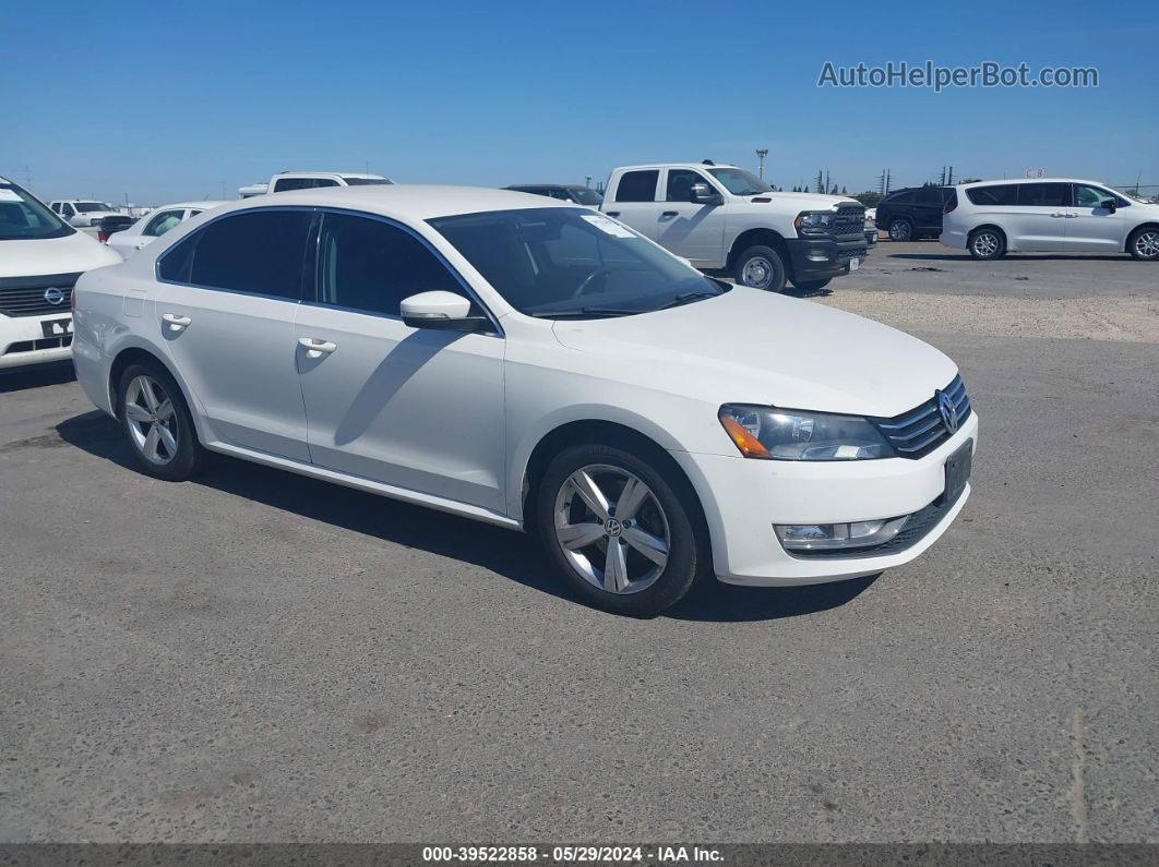 2015 Volkswagen Passat 1.8t Limited Edition White vin: 1VWAT7A39FC075538