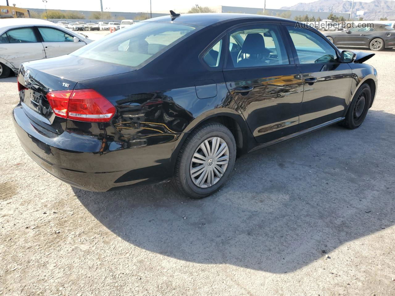 2015 Volkswagen Passat S Black vin: 1VWAT7A39FC088855