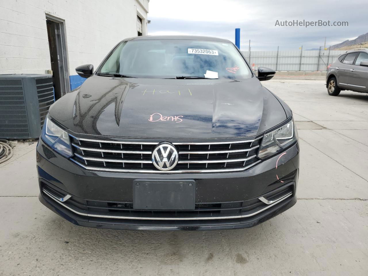 2016 Volkswagen Passat S Black vin: 1VWAT7A39GC003496