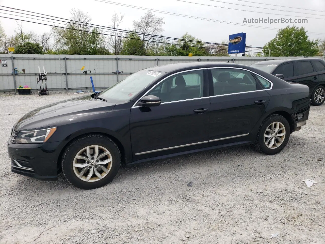 2016 Volkswagen Passat S Black vin: 1VWAT7A39GC007466