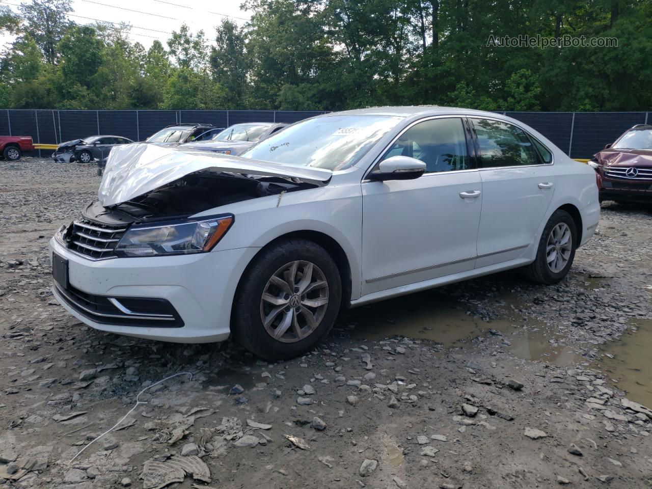 2016 Volkswagen Passat S White vin: 1VWAT7A39GC009928