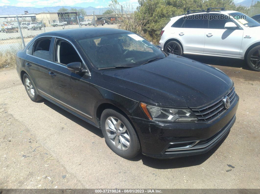 2016 Volkswagen Passat 1.8t S Black vin: 1VWAT7A39GC014398