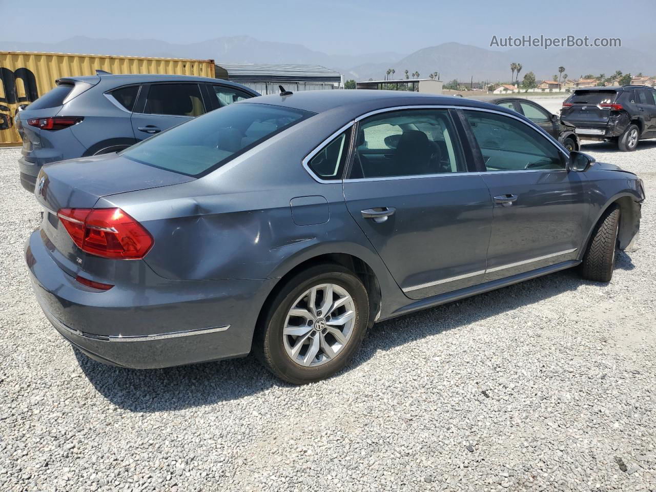 2016 Volkswagen Passat S Gray vin: 1VWAT7A39GC047059