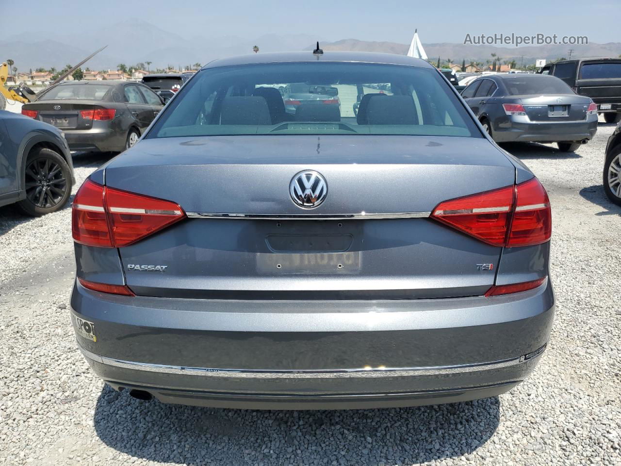 2016 Volkswagen Passat S Gray vin: 1VWAT7A39GC047059