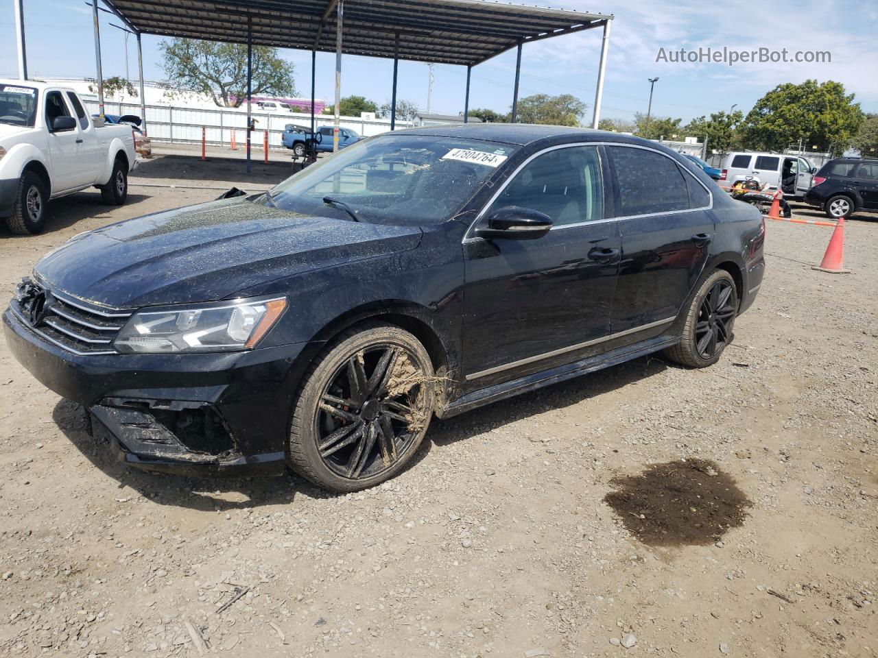 2016 Volkswagen Passat S Black vin: 1VWAT7A39GC052519