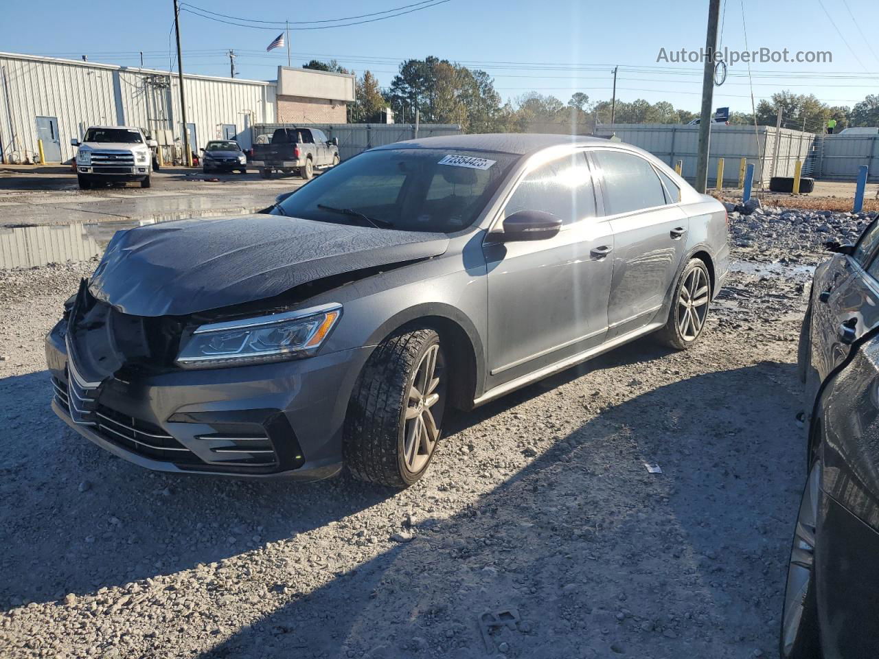 2016 Volkswagen Passat S Gray vin: 1VWAT7A39GC057221