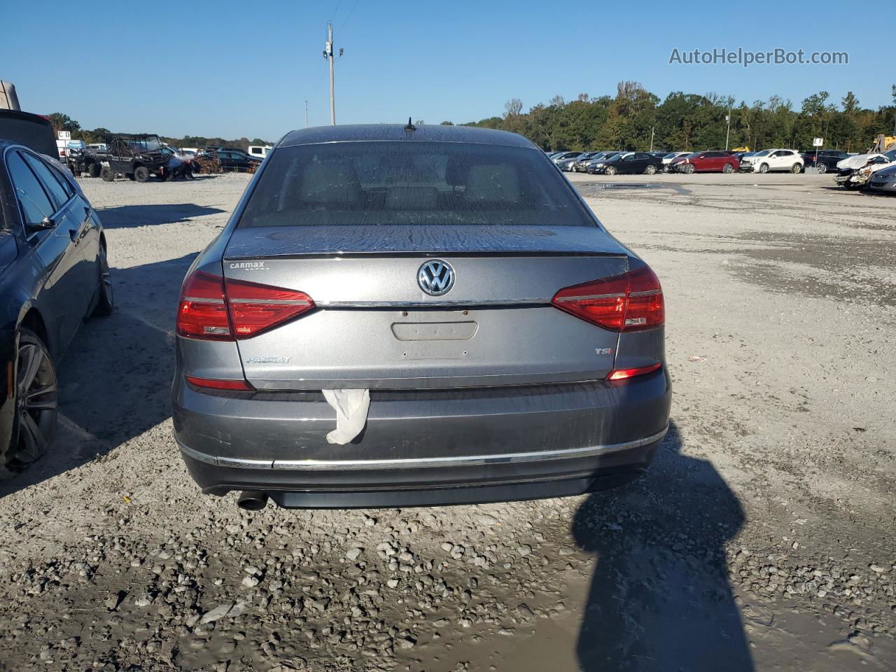 2016 Volkswagen Passat S Gray vin: 1VWAT7A39GC057221