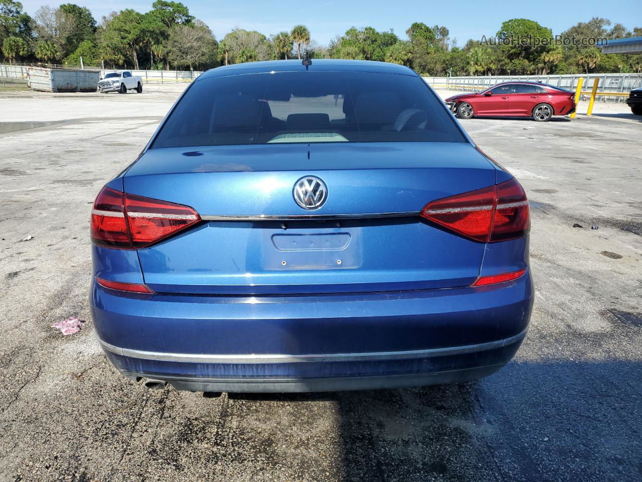 2017 Volkswagen Passat S Blue vin: 1VWAT7A39HC016427