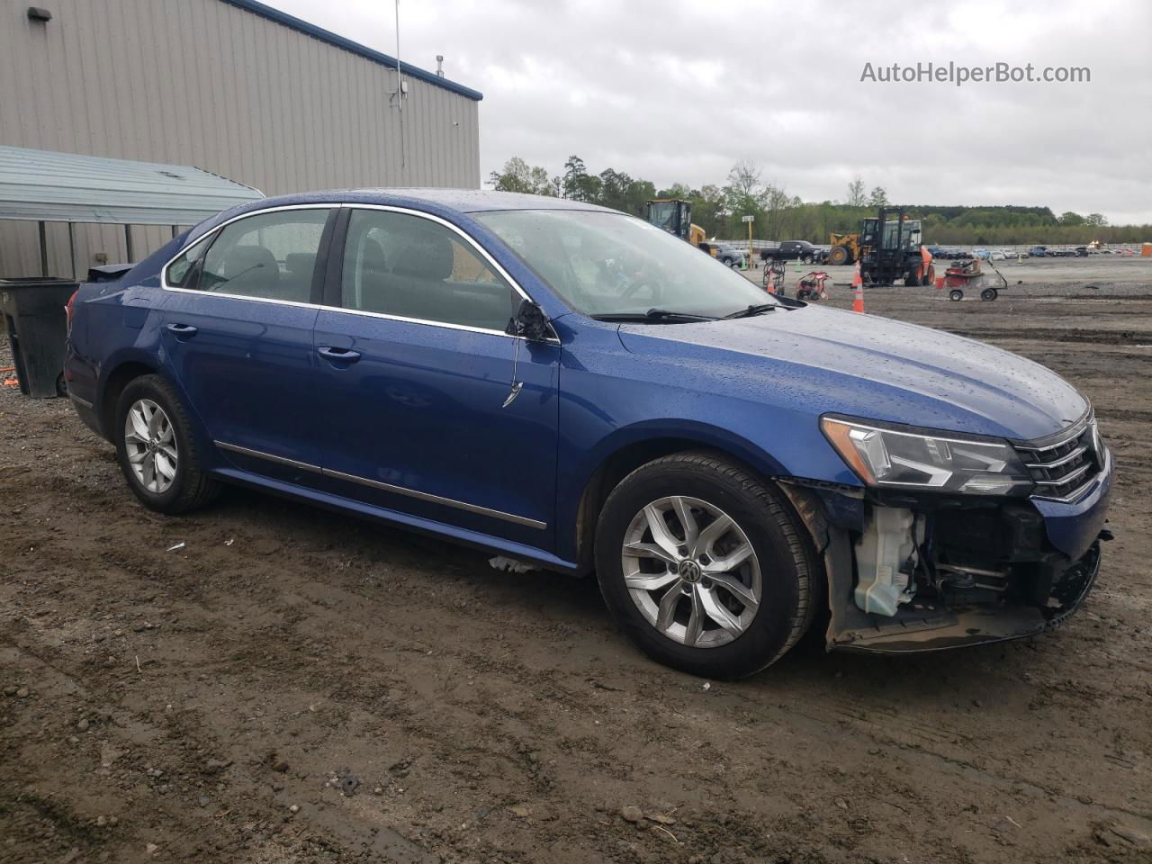 2017 Volkswagen Passat S Blue vin: 1VWAT7A39HC054630