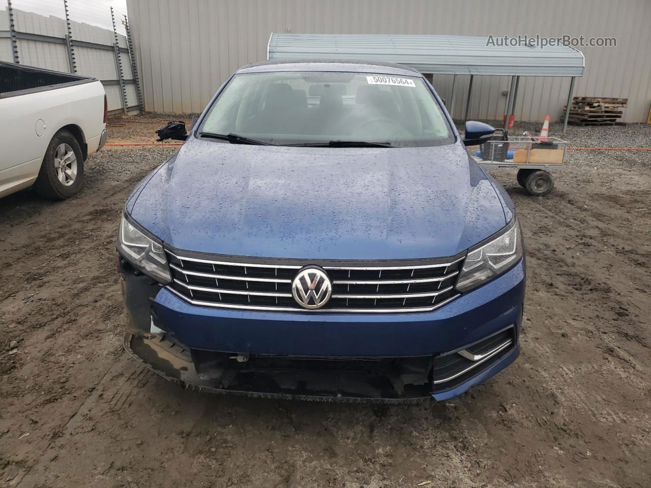 2017 Volkswagen Passat S Blue vin: 1VWAT7A39HC054630