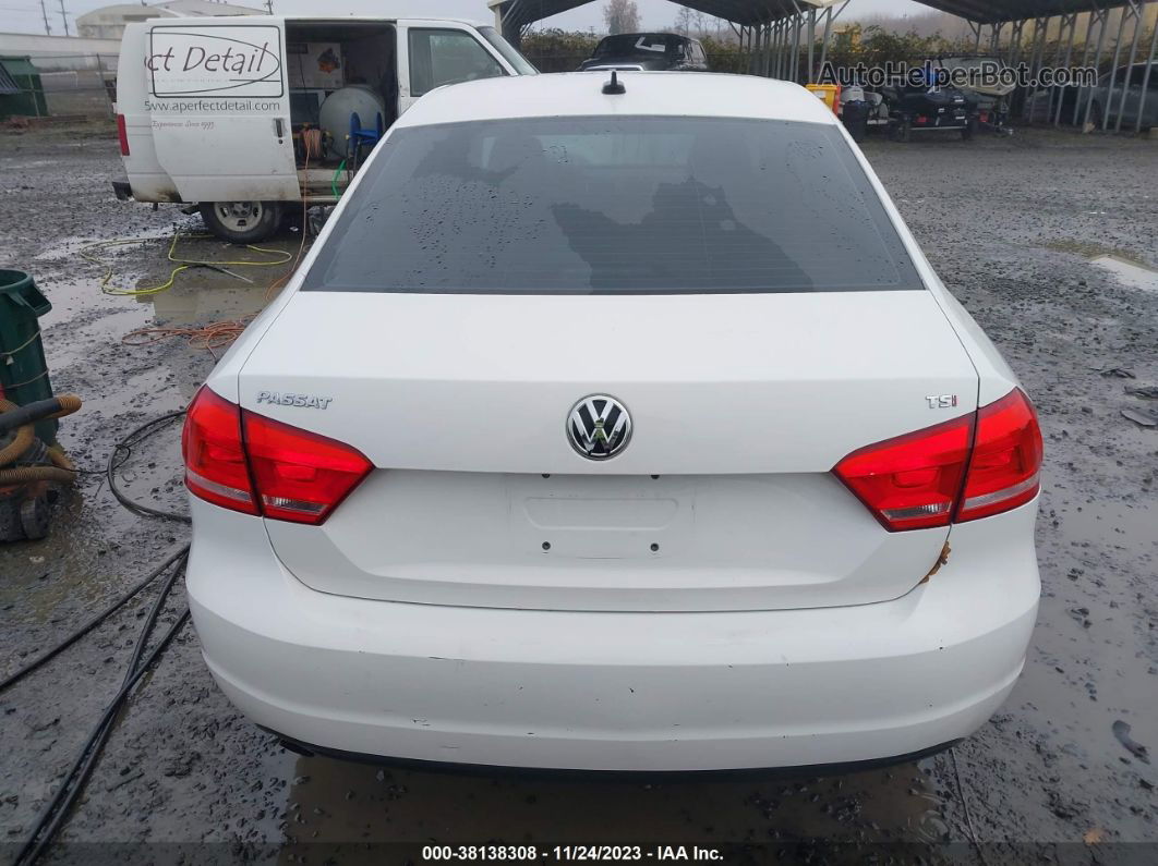 2014 Volkswagen Passat 1.8t Wolfsburg Edition Белый vin: 1VWAT7A3XEC080469