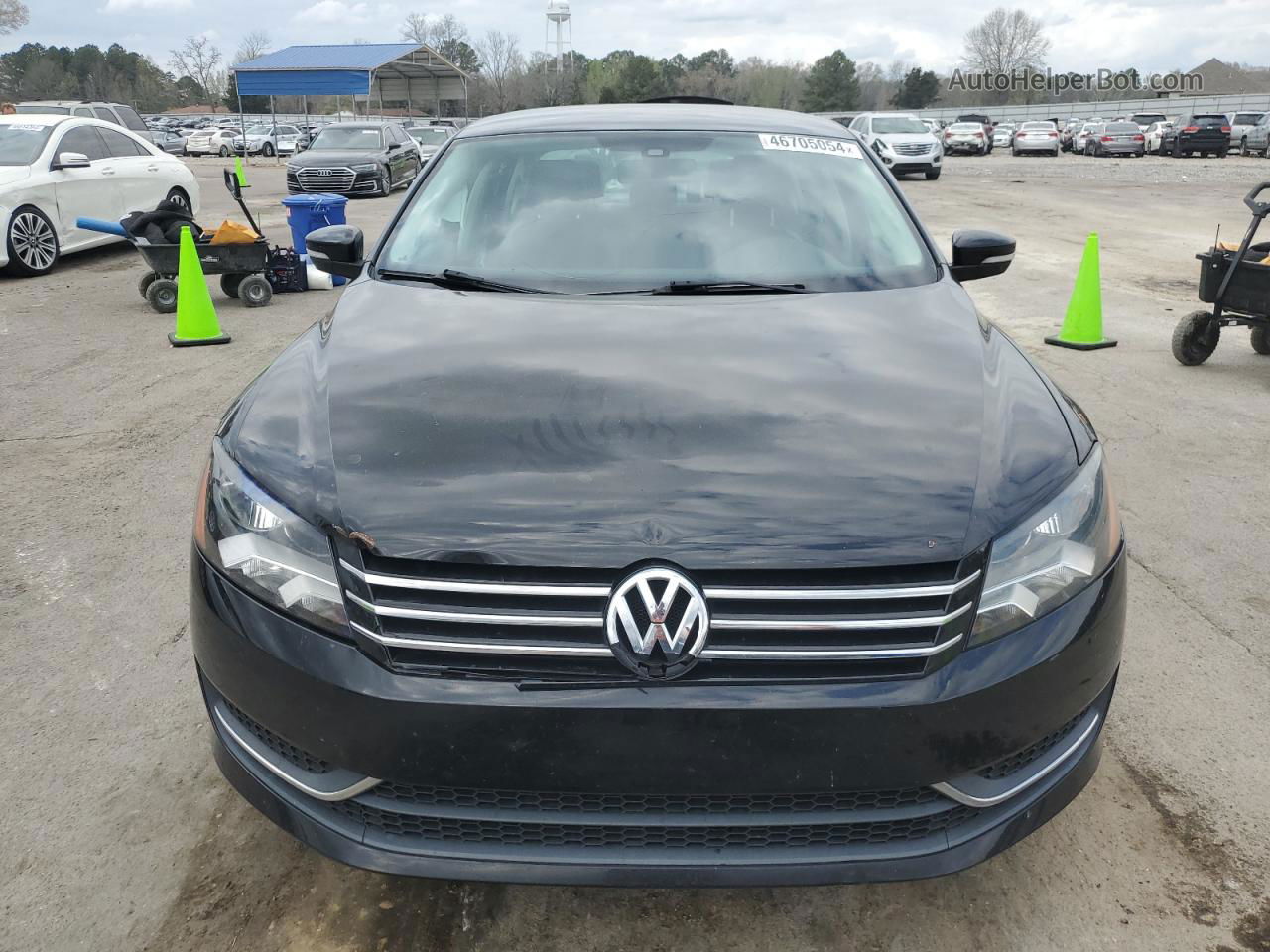 2015 Volkswagen Passat S Black vin: 1VWAT7A3XFC033881