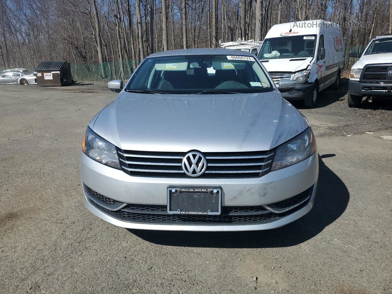 2015 Volkswagen Passat S Silver vin: 1VWAT7A3XFC070431