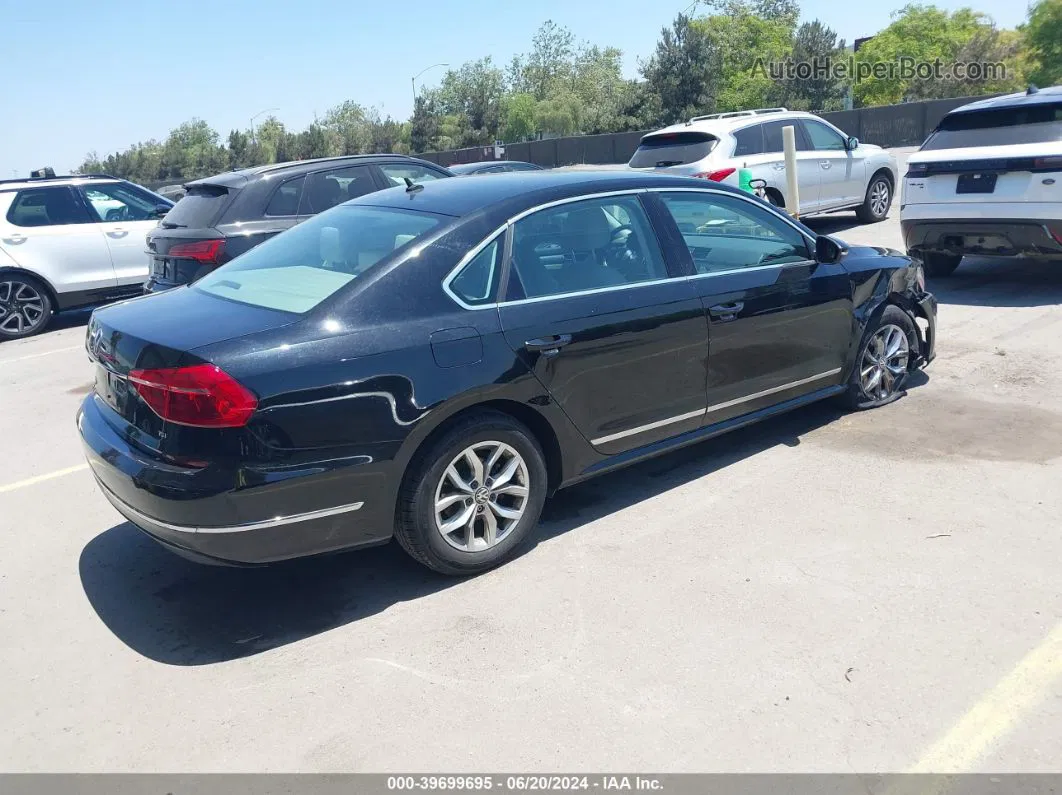 2016 Volkswagen Passat 1.8t S Black vin: 1VWAT7A3XGC044347