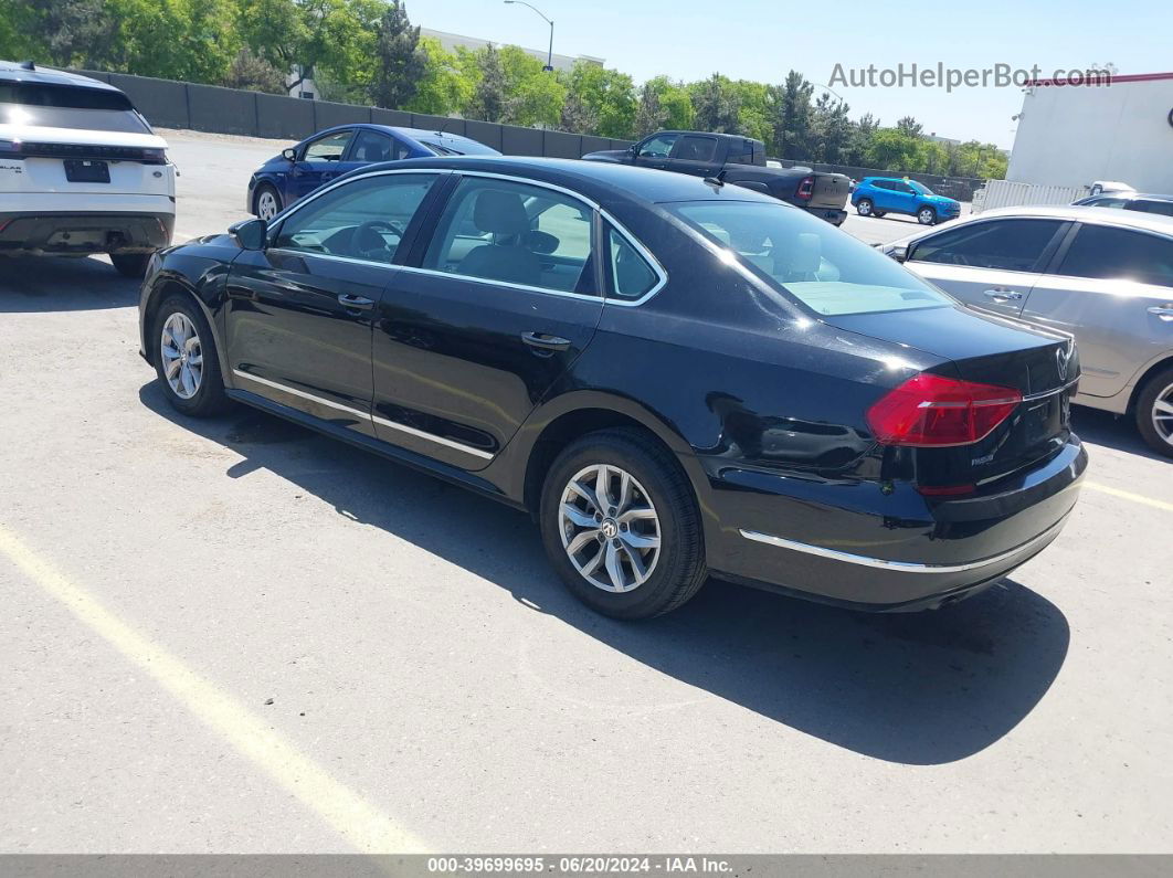 2016 Volkswagen Passat 1.8t S Черный vin: 1VWAT7A3XGC044347