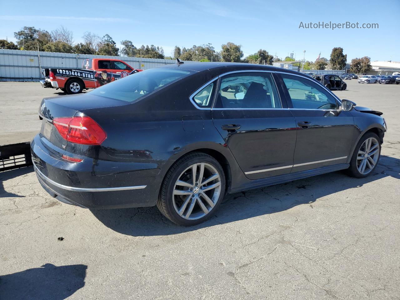 2016 Volkswagen Passat S Черный vin: 1VWAT7A3XGC051802