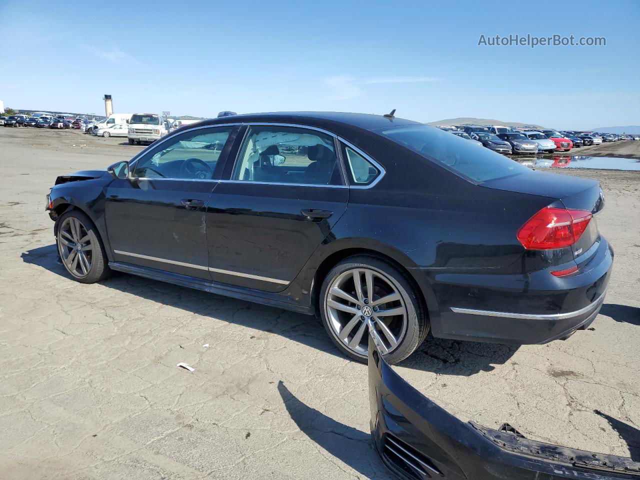 2016 Volkswagen Passat S Черный vin: 1VWAT7A3XGC051802