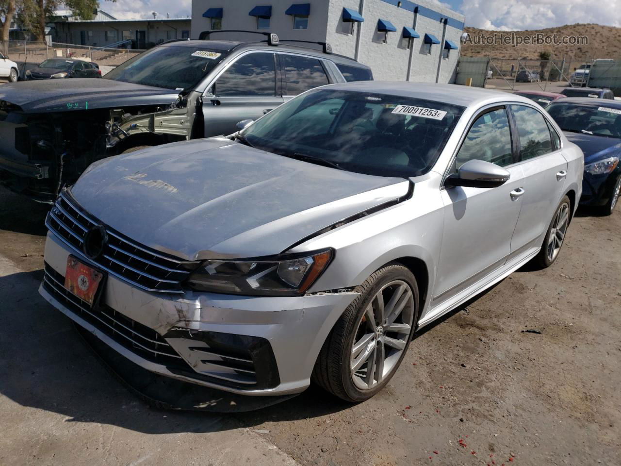 2016 Volkswagen Passat S Silver vin: 1VWAT7A3XGC052223