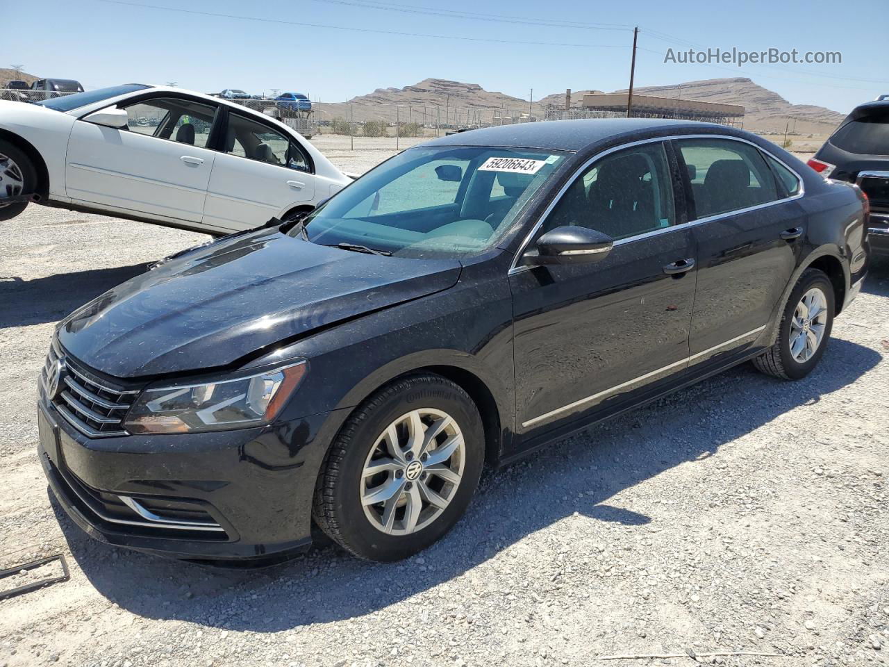 2017 Volkswagen Passat S Black vin: 1VWAT7A3XHC010670