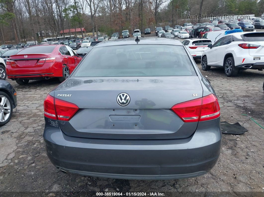 2012 Volkswagen Passat 2.5l Se Gray vin: 1VWBH7A30CC035477