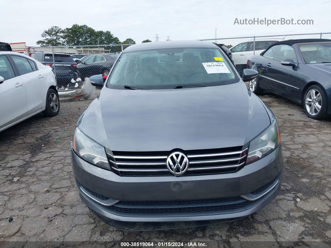 2012 Volkswagen Passat 2.5l Se Gray vin: 1VWBH7A30CC035477