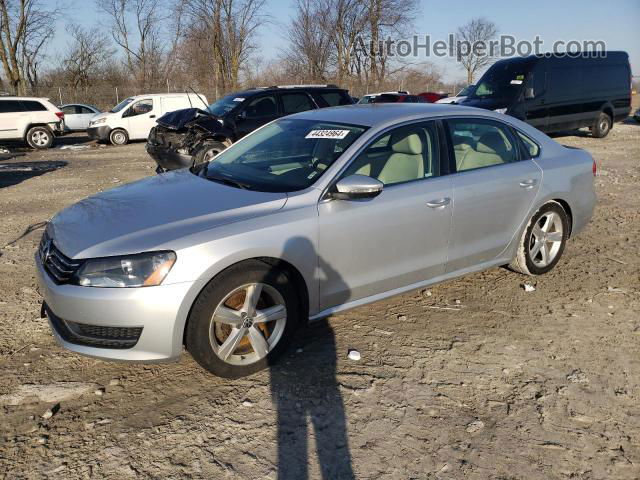 2012 Volkswagen Passat Se Silver vin: 1VWBH7A30CC086610