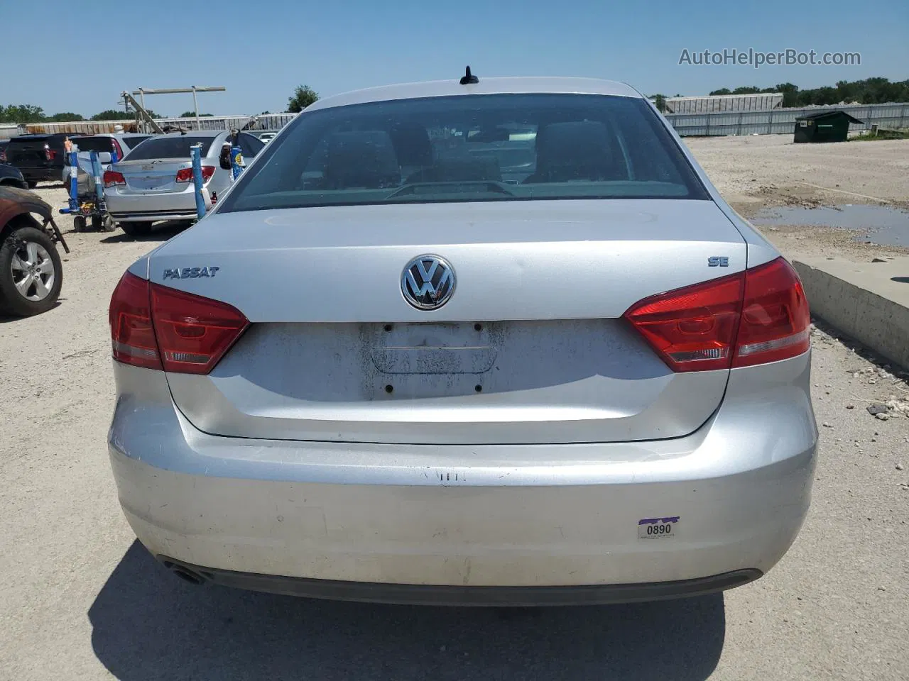 2013 Volkswagen Passat Se Silver vin: 1VWBH7A30DC008491