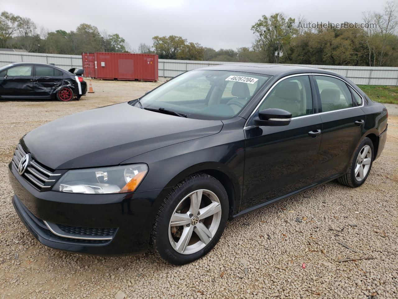 2013 Volkswagen Passat Se Черный vin: 1VWBH7A30DC044584